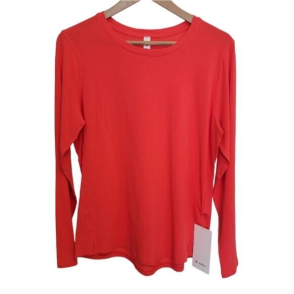 Lululemon Ever Ready Long Sleeve Pink Punch Brand New Tag Attached Womens Gift - Picture 2 of 15